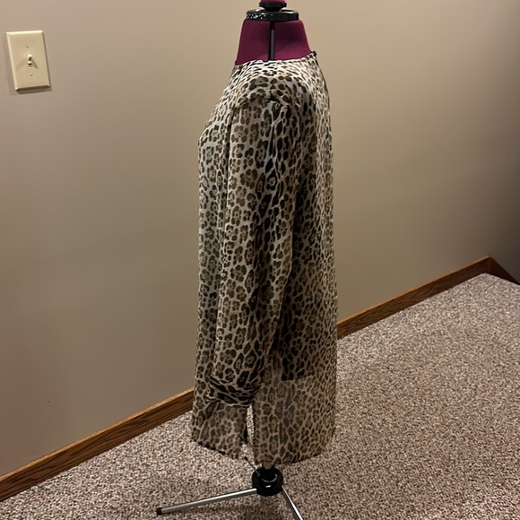 🐆Calvin Klein🐆 Leopard, long sleeve tunic - Picture 3 of 12
